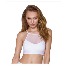 Спортивний топ з прозорою вставкою Passion PS006 TOP L, white