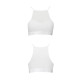 Спортивний топ з прозорою вставкою Passion PS006 TOP M, white