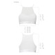 Спортивний топ з прозорою вставкою Passion PS006 TOP M, white