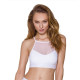 Спортивний топ з прозорою вставкою Passion PS006 TOP M, white