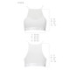 Спортивний топ з прозорою вставкою Passion PS006 TOP XL, white