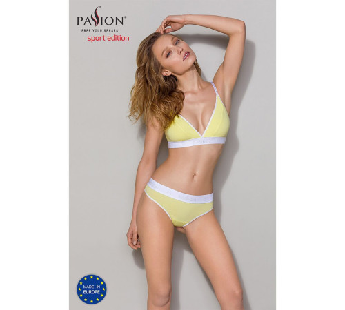 Спортивні трусики-стрінги Passion PS007 PANTIES L, yellow