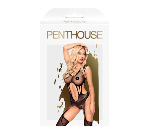 Бодістокінг із сюрреалістичним дизайном Penthouse - Wild virus black S/L