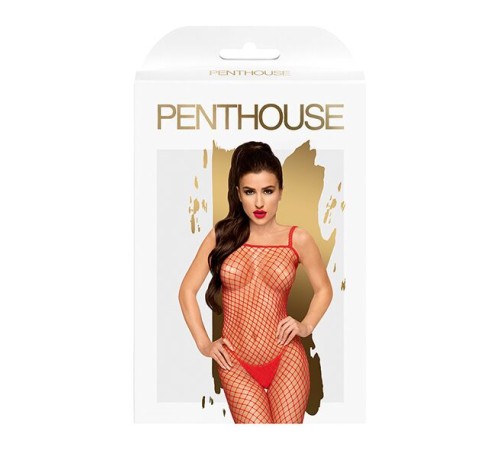 Бодістокінг у велику сітку Penthouse - Body Search Red S/L