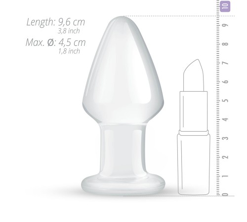 Скляна анальна пробка Gildo Glass Buttplug No. 25