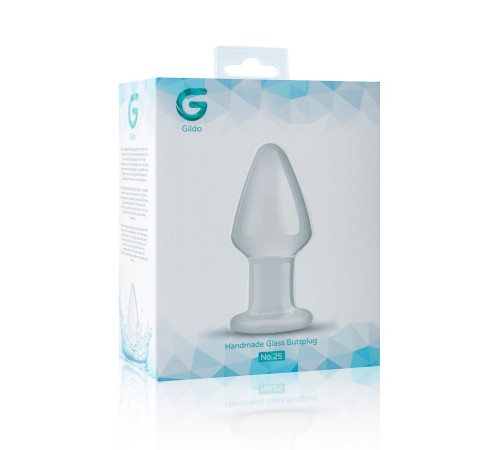 Скляна анальна пробка Gildo Glass Buttplug No. 25