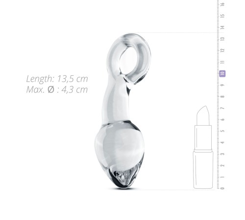 Скляний стимулятор простати Gildo Glass Prostate Plug No. 13