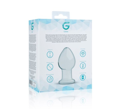 Скляна анальна пробка Gildo Glass Buttplug No. 26