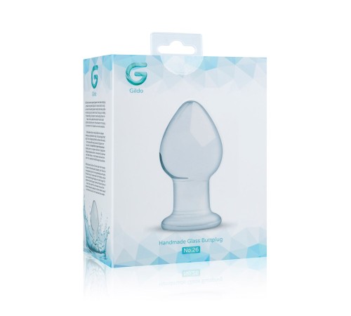 Скляна анальна пробка Gildo Glass Buttplug No. 26