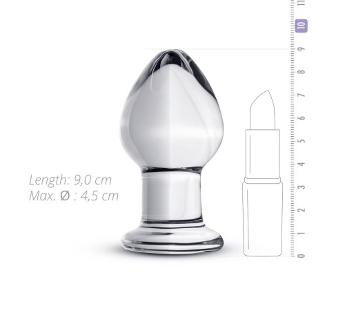 Скляна анальна пробка Gildo Glass Buttplug No. 26