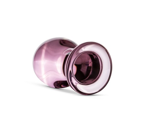 Рожева анальна пробка зі скла Gildo Pink Glass Buttplug