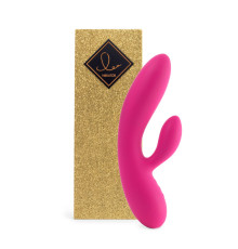 Гнучкий вібратор кролик з двома моторами FeelzToys Lea Rabbit Vibrator Rubine Red