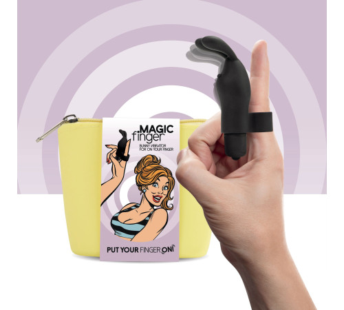 Вібратор на палець FeelzToys Magic Finger Vibrator Black