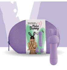 Мінівібратор FeelzToys Magic Bunny Purple з двома насадками