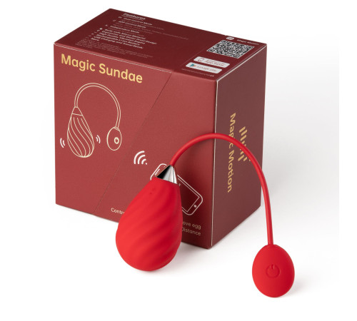 Смарт-віброяйце Magic Motion Sundae Red