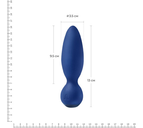 Анальна вібропробка Adrien Lastic Little Rocket макс. діаметр 3,5 см, soft-touch