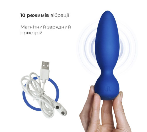 Анальна вібропробка Adrien Lastic Little Rocket макс. діаметр 3,5 см, soft-touch