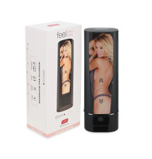 Мастурбатор Kiiroo Onyx + Jessica Drake, 10 стискних кілець, не треба рухати, теледільдоніка