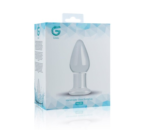 Скляна анальна пробка Gildo Glass Buttplug No. 24