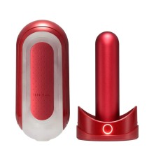 Набір мастурбатора із нагрівачем Tenga Flip Zero Red + Flip Warmer