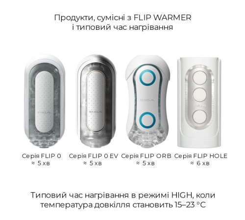 Набір мастурбатора із нагрівачем Tenga Flip Zero Red + Flip Warmer