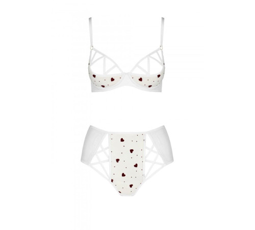 Еротичний комплект з малюнком Passion LOVELIA BIKINI L/XL, white