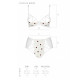 Еротичний комплект з малюнком Passion LOVELIA BIKINI L/XL, white