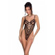 Еротичний боді з малюнком Passion LOVELIA BODY L/XL, black