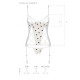 Корсет з підв'язками, стрінги Passion LOVELIA CORSET XXL/XXXL, white