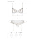 Сексуальний комплект з поясом для панчіх Passion LOVELIA SET S/M, white