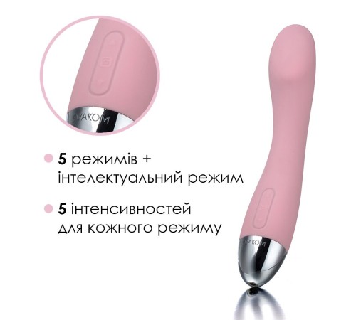 Вібратор для точки G з інтелектуальним режимом Svakom Amy Pale Pink