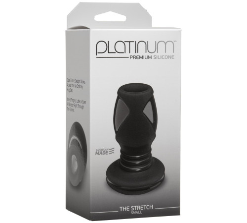 Анальний тунель Doc Johnson Platinum Premium Silicone — The Stretch — Small — Black