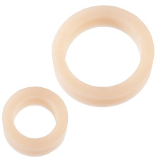 Набір ерекційних кілець Doc Johnson Platinum Premium Silicone — The C-Rings — White