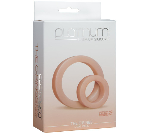 Набір ерекційних кілець Doc Johnson Platinum Premium Silicone — The C-Rings — White