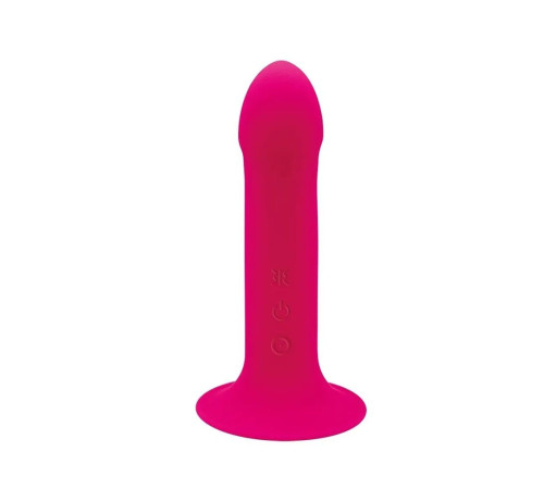 Двошаровий ділдо з вібрацією Adrien Lastic Hitsens 2 Pink, відмінно для страпона, макс діаметр 4 см,