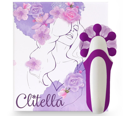 Стимулятор з імітацією оральних пестощів FeelzToys - Clitella Oral Clitoral Stimulator Purple