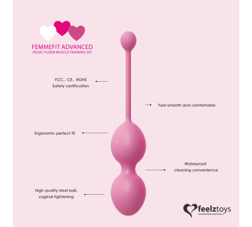 Набір вагінальних кульок для просунутих FeelzToys - FemmeFit Advanced Pelvic Muscle Training Set