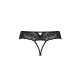 Мереживні стрінги з доступом Passion SENIA THONG L/XL, black