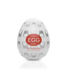 Мастурбатор-яйце Tenga Egg Boxy з геометричним рельєфом