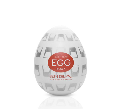 Мастурбатор-яйце Tenga Egg Boxy з геометричним рельєфом