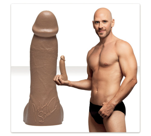 Фалоімітатор Fleshlight Guys: Johnny Sins Dildo, за зліпком пеніса, лисий з Браззерс