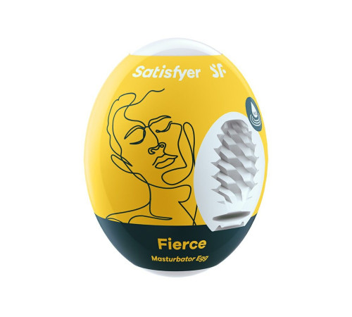 Самозмащувальний мастурбатор-яйце Satisfyer Masturbator Egg Fierce, одноразовий, не потребує змазки