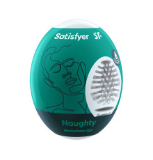 Самозмащувальний мастурбатор-яйце Satisfyer Masturbator Egg Naughty, одноразовий, не потребує змазки