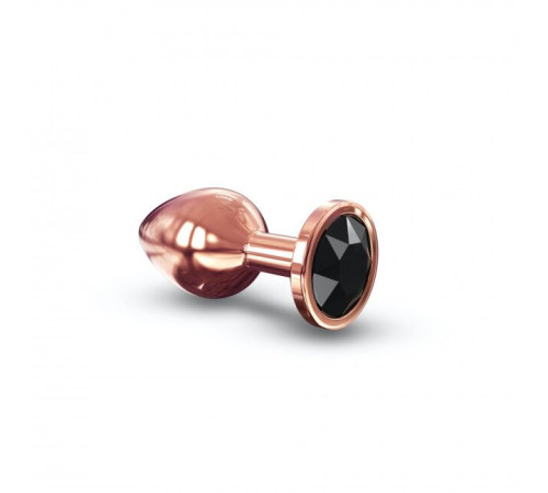 Металева анальна пробка із прикрасою у вигляді кристалу Dorcel - Diamond Plug Rose Gold M