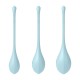 Набір йоні намистин Satisfyer Yoni Power 2 Light Blue, диаметр 2-2,5-3см, вес 22-44-73гр