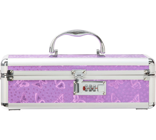 Кейс для зберігання секс-іграшок BMS Factory - The Toy Chest Lokable Vibrator Case Purple з кодовим