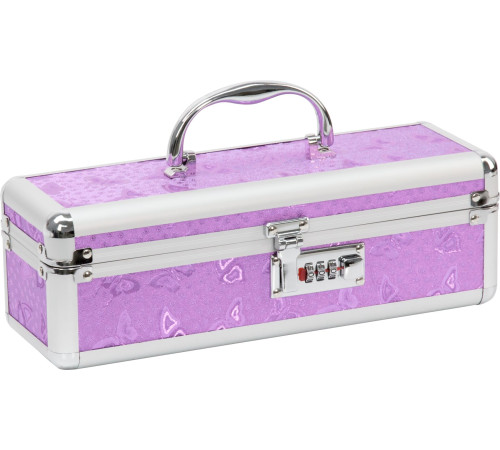 Кейс для зберігання секс-іграшок BMS Factory - The Toy Chest Lokable Vibrator Case Purple з кодовим