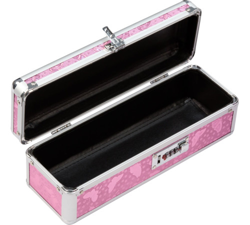 Кейс для зберігання секс-іграшок BMS Factory - The Toy Chest Lokable Vibrator Case Pink з кодовим за