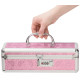 Кейс для зберігання секс-іграшок BMS Factory - The Toy Chest Lokable Vibrator Case Pink з кодовим за