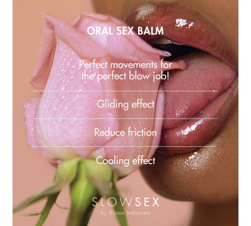 Стимулювальний бальзам для мінету Bijoux Indiscrets Slow Sex Oral sex balm